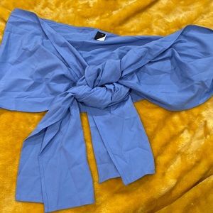 Self tie plus size crop top / almost like bralette size top